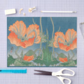 青いティッシュペーパーの中国のなケシ 薄葉紙 (クラフト)