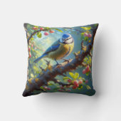 青いティット1 クッション (裏面)