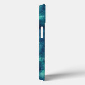 青いティール(緑がかった色)の水の色の抽象化 Case-Mate iPhoneケース (裏面 / 右)