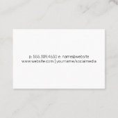 青いテクスチャアートワークの背景 名刺 (裏面)