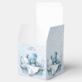 青いテディベアのバスケット特典ボックス フェイバーボックス (オープン)