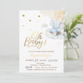 青いテディベアの雲 招待状 (スタンド正面)