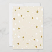 青いテディベアの雲 招待状 (裏面)