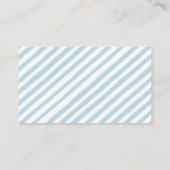 青いテディベア熱い空気バルーンおむつラッフル エンクロージャーカード (裏面)