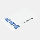 青いテディベア縁どー ゲストブック (コーナー)