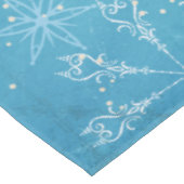 青いテーブルクロスの雪片 テーブルクロス (アングル)