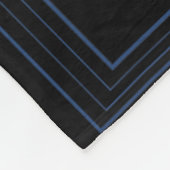 青いテーマのバチェロレッテパーティーに合う花嫁のウェディングス フリースブランケット (角)