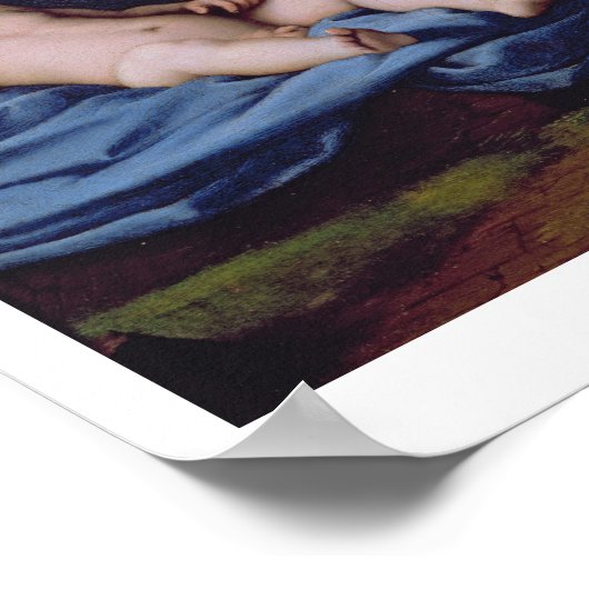 青いディアダムのマドンナまたはtのマドンナ ポスター (角)