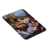 青いディアダムのマドンナまたはtのマドンナ マグネット (右側)