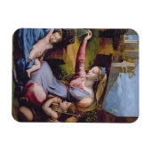 青いディアダムのマドンナまたはtのマドンナ マグネット (横)