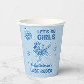 青いディスコカウガールロデオバチェロレッテウィークエンド 紙コップ (正面)