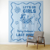 青いディスコカウガールロデオ独身最後の週末 タペストリー (インサイチュ)