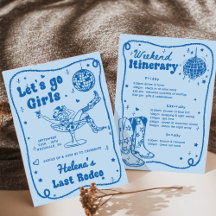 青いディスコロデオカウガール独身最後の週末