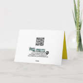 青いデイジー カード (裏面)