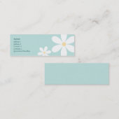 青いデイジー-スキニー スキニー名刺 (正面/裏面)