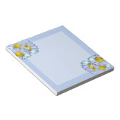 青いデイジー ノートパッド (アングル)