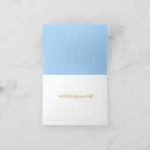 青いデイジー 感謝を伝えるカード どんなシーンにも サンキューカード (内部)