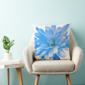 青いデイジー、《植物》百日草、ひまわり クッション (椅子)