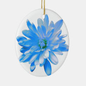青いデイジー、《植物》百日草、ひまわり セラミックオーナメント (右)