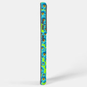 青いデイジー SAMSUNG GALAXYケース (右側面)