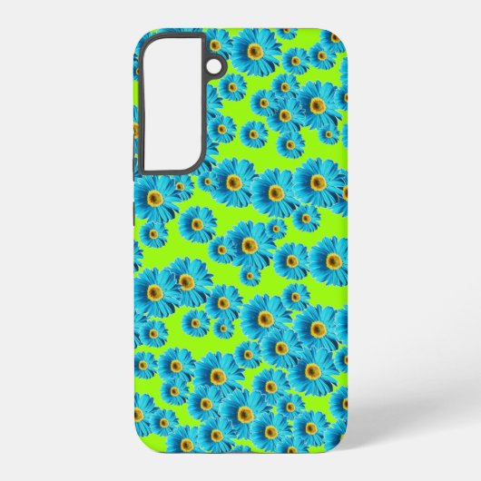 青いデイジー SAMSUNG GALAXYケース (裏面)