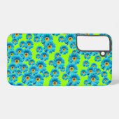 青いデイジー SAMSUNG GALAXYケース (裏面横)