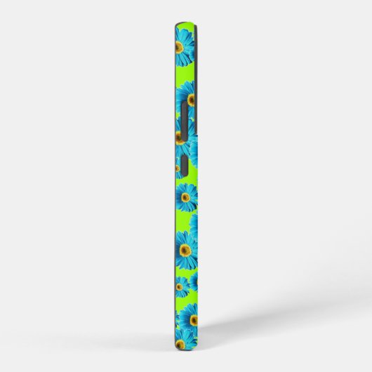 青いデイジー SAMSUNG GALAXYケース (右側面)