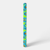 青いデイジー SAMSUNG GALAXYケース (左側面)