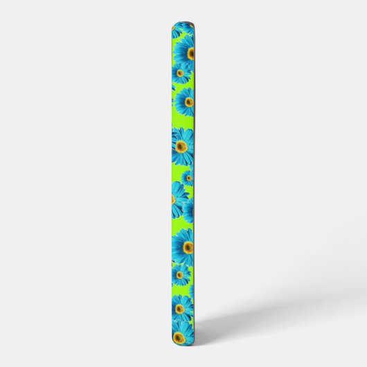 青いデイジー SAMSUNG GALAXYケース (左側面)