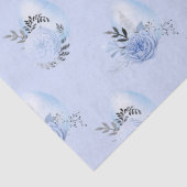 青いデコページの青い卵と花 薄葉紙 (詳細)