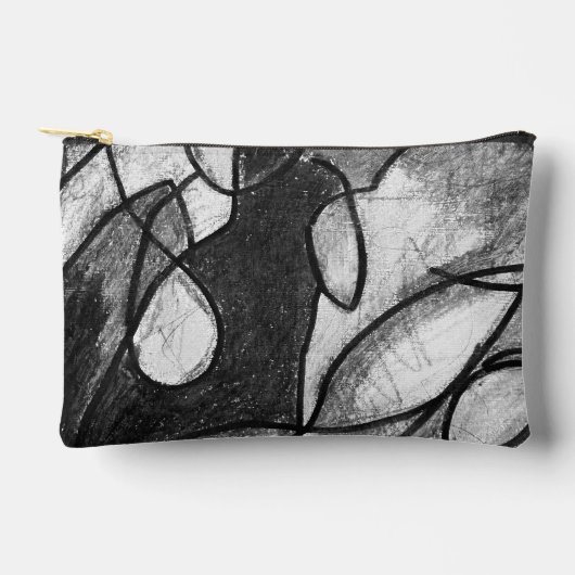 青いデザイン不足のアクセサリーポーチ アクセサリーポーチ (正面)