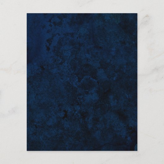 青いデザイン チラシ (裏面)