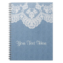 青いデニムおよびレース