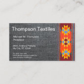 青いデニムのジーンズの生地のヴィンテージの衣類のブティック 名刺 (正面)