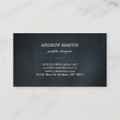 青いデニムのプロフェッショナル 名刺 (裏面)