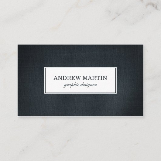 青いデニムのプロフェッショナル 名刺 (正面)