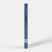 青いデニムの上のリボン iPhoneケース (右側面)