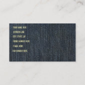 青いデニムの名刺 名刺 (裏面)