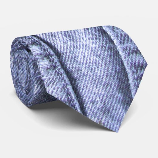 青いデニムの~のタイ ネクタイ (ロール)