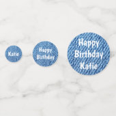 青いデニム コンフェッティ (裏面)