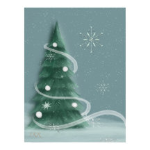 青いトウヒのクリスマスツリー