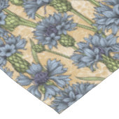 青いトウモロコシの花、花はホニー黄色 テーブルクロス (アングル)