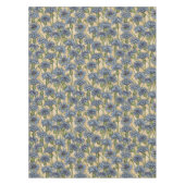 青いトウモロコシの花、花はホニー黄色 テーブルクロス (正面)