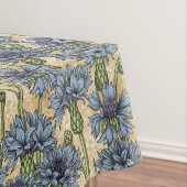 青いトウモロコシの花、花はホニー黄色 テーブルクロス (インサイチュ)