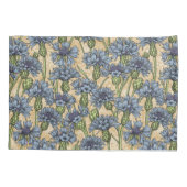 青いトウモロコシの花、花はホニー黄色 枕カバー (裏面-左)