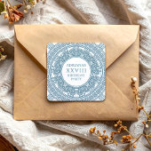 青いトガの誕生日パーティー スクエアシール