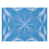 青いトパズ模様 テーブルクロス (正面(横))