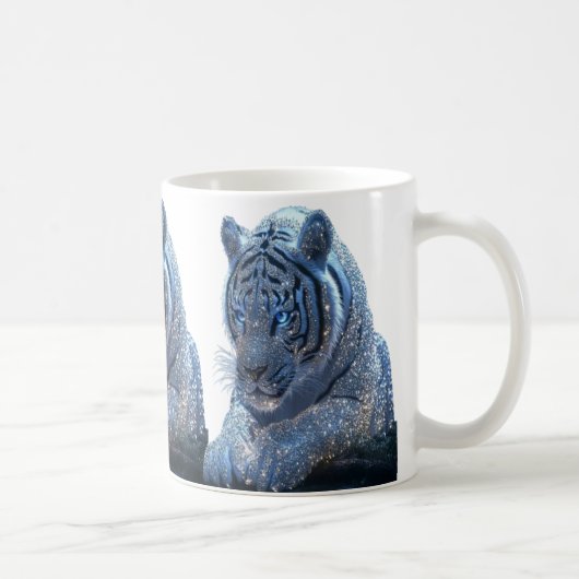青いトラのマグカップ コーヒーマグカップ (右)