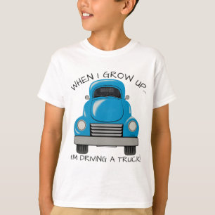 青いトラックのパーソナライズなワイシャツ Tシャツ