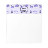 青いトラックのビジネスパターン ノートパッド (正面)